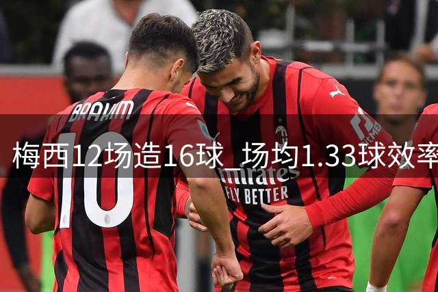 梅西12场造16球 场均1.33球效率惊人
